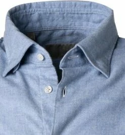 Billig ⭐ fakts Hemd 6053/212 Slim Fit, Flanell, Hellblau meliert, Hellblau ⭐ -Hemden Verkaufsgeschäft 380458 norm2