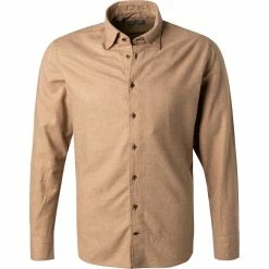 Schlussverkauf 🎉 fakts Hemd 6053/851 Slim Fit, Flanell, Braun meliert, Braun 👏