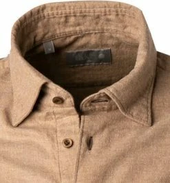 Schlussverkauf 🎉 fakts Hemd 6053/851 Slim Fit, Flanell, Braun meliert, Braun 👏 -Hemden Verkaufsgeschäft 380460 norm2