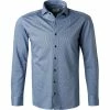 Bestpreis 🎉 ETERNA Hemd 2490/YS82/67/15 Slim Fit, Jersey CO2-Neutral, 👖 Jeansblau gemustert, 👖 Jeansblau ✔️