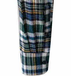 Am billigsten 😍 bugatti Hemd 9350/88320/570 Modern Fit, Baumwolle, Grün-blau kariert, Grün-weiß-blau ✔️ -Hemden Verkaufsgeschäft 380509 norm3