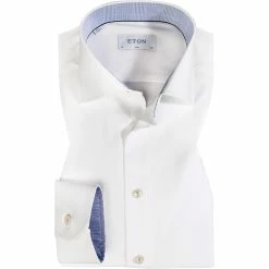 Billig 💯 ETON Hemd 1000/03088/01 Slim Fit, Baumwolle, Weiß 🎁