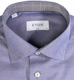 Coupon 🎉 ETON Hemd 1000/03088/29 Slim Fit, Baumwolle, Dunkelblau 🎉 -Hemden Verkaufsgeschäft 380555 norm2