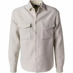 Blitzangebot 😍 BOSS Overshirt Neoterio 50461354/131 Relaxed Fit, Wolle, Wollweiß, Creme 🔔