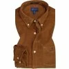Am billigsten 👏 Gant Hemd 3017170/210 Regular Fit, Cord, Dunkelbraun 🔥