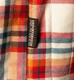 Schlussverkauf 👏 NAPAPIJRI Overshirt NP0A4FMQ/93C Baumwolle wattiert, Beige-rot kariert, Beige-rot ⭐ -Hemden Verkaufsgeschäft 381011 norm5