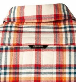 Schlussverkauf 👏 NAPAPIJRI Overshirt NP0A4FMQ/93C Baumwolle wattiert, Beige-rot kariert, Beige-rot ⭐ -Hemden Verkaufsgeschäft 381011 norm7