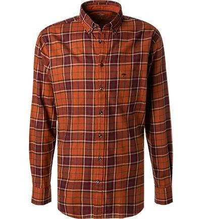 Schlussverkauf ❤️ Fynch-Hatton Hemd 1221 6040/6042 Flanell, Rost kariert, Rost 🥰 2 Schlussverkauf ❤️ Fynch-Hatton Hemd 1221 6040/6042 Flanell, Rost kariert, Rost 🥰 – Bild 2