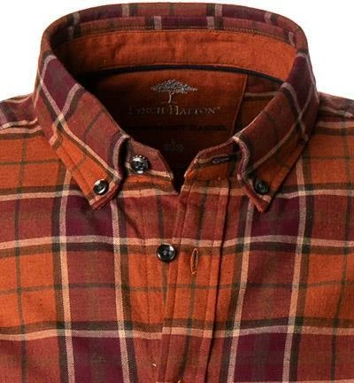 Schlussverkauf ❤️ Fynch-Hatton Hemd 1221 6040/6042 Flanell, Rost kariert, Rost 🥰 3 Schlussverkauf ❤️ Fynch-Hatton Hemd 1221 6040/6042 Flanell, Rost kariert, Rost 🥰 – Bild 3