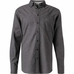 Am billigsten 👏 Fynch-Hatton Hemd 1221 6030/6031 Baumwolle, Anthrazit ✔️