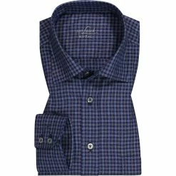 Bester Verkauf 🛒 van Laack Hemd Comfort Fit 156538/RADIL-CF/790 Baumwolle, Dunkelblau kariert, Dunkelblau 🔔