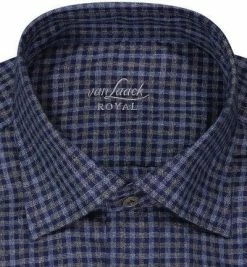 Bester Verkauf 🛒 van Laack Hemd Comfort Fit 156538/RADIL-CF/790 Baumwolle, Dunkelblau kariert, Dunkelblau 🔔 -Hemden Verkaufsgeschäft 381177 norm2