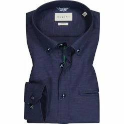 Beste Bewertungen von ✨ bugatti Hemd 9350/88820/370 Modern Fit, Baumwolle, Dunkelblau 💯