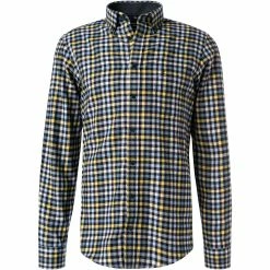 Besorgen 🧨 CasaModa Hemd 413716700/100 Casual Fit, Baumwolle, Blau kariert, Blau 🌟