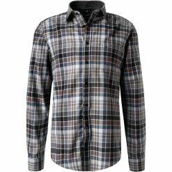 Schlussverkauf 🌟 CasaModa Hemd 413717300/750 Casual Fit, Baumwolle, Anthrazit-braun kariert, Anthrazit 🤩