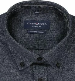 Am billigsten 👏 CasaModa Hemd 413716400/800 Baumwolle, Casual Fit, Schwarz meliert, Schwarz 😉 -Hemden Verkaufsgeschäft 381227 norm2