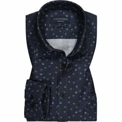 Bester Verkauf ⭐ CasaModa Hemd 413716800/101 Casual Fit, Baumwolle, Blau gemustert, Blau 👏