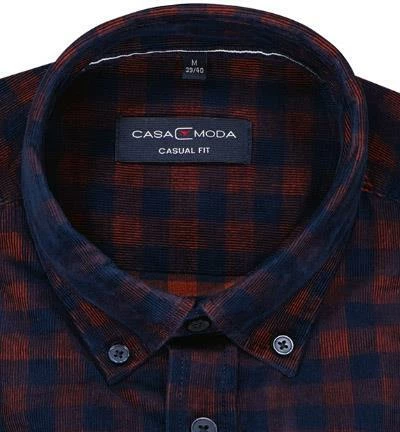 Bestpreis 🎁 CasaModa Hemd 413721400/450 Casual Fit, Baumwolle. navy-rost kariert, Navy-rost ⌛ 3 Bestpreis 🎁 CasaModa Hemd 413721400/450 Casual Fit, Baumwolle. navy-rost kariert, Navy-rost ⌛ – Bild 3