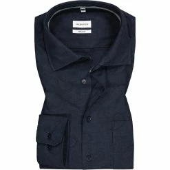 Beste Bewertungen von 🎁 Seidensticker Hemd 150970/19 Regular Fit, Baumwolle, Dunkelblau gemustert, Dunkelblau 💯