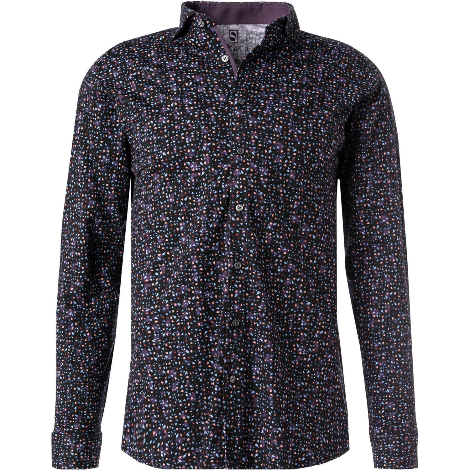 Blitzangebot ✔️ DESOTO Hemd New Hai 49107-3/431 Jersey, Navy gemustert, Navy ✨ 1 Blitzangebot ✔️ DESOTO Hemd New Hai 49107-3/431 Jersey, Navy gemustert, Navy ✨