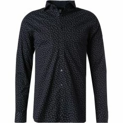 Budget 🤩 DESOTO Hemd New Hai 49007-3/580 Jersey, Navy gemustert, Navy 🌟