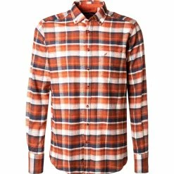 Auslauf 😍 Daniel Hechter Hemd 60350/112603/450 Regular Fit, Flanell, Rost-blau kariert, Rost 😀