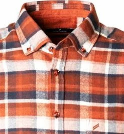 Auslauf 😍 Daniel Hechter Hemd 60350/112603/450 Regular Fit, Flanell, Rost-blau kariert, Rost 😀 -Hemden Verkaufsgeschäft 381395 norm2