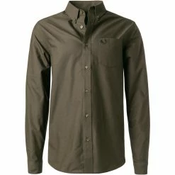 Schlussverkauf 🎁 Fred Perry Hemd M2700/408 Baumwolle, Jägergrün ✔️