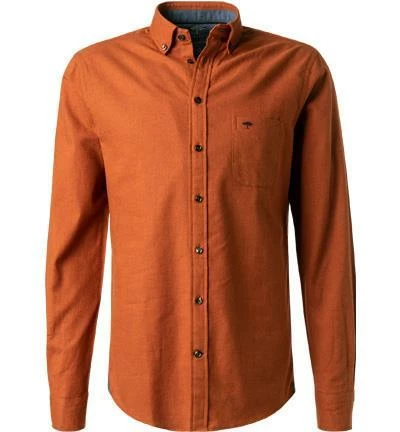 Rabatt ✔️ Fynch-Hatton Hemd 1221 6030/6032 Baumwolle, Rostbraun, Rost 🎁 2 Rabatt ✔️ Fynch-Hatton Hemd 1221 6030/6032 Baumwolle, Rostbraun, Rost 🎁 – Bild 2