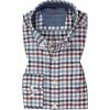Angebote ⭐ Fynch-Hatton Hemd 1221 8140/8144 Baumwolle, Blau-rot kariert, Blau-dunkelrot-weiß 🧨