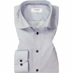Beste Bewertungen von 👏 ETON Hemd 1000/02103/23 Classic Fit, Baumwolle, Hellblau gemustert, Hellblau 🤩