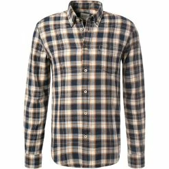 Schlussverkauf 👍 Ben Sherman Hemd 0065395/026 Overshirt, Regular FIt, Baumwolle, Dunkelblau kariert, Dunkelblau 🤩