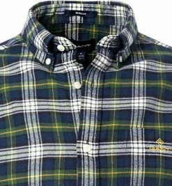 Coupon ✨ Gant Hemd 3015370/338 Regular Fit, Baumwolle, Grün-navy kariert, Grün-navy ⭐ -Hemden Verkaufsgeschäft 381500 norm2