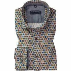 Bestes Angebot ✔️ CasaModa Hemd 413721100/750 Casual Fit, Baumwolle, Multicolour gemustert, Multicolor 😉