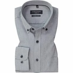 Bester Verkauf 🔔 CasaModa Hemd 413716500/100 Casual Fit, Baumwolle, Blau gepunktet, Blau ⌛