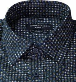 Billig 🌟 CasaModa Hemd 413716900/100 Casual Fit, Baumwolle, Dunkelblau gemustert, Dunkelblau 🎉 -Hemden Verkaufsgeschäft 381510 norm2