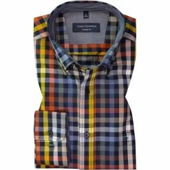 Bestpreis 😀 CasaModa Hemd 413716200/450 Casual Fit, Baumwolle, Multicolour kariert, Multicolor 👍