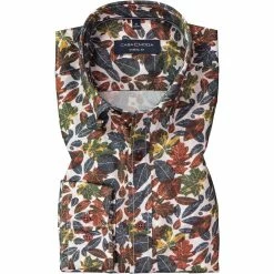 Neu 🤩 CasaModa Hemd 413716100/100 Casual Fit, Baumwolle, Multicolour gemustert, Multicolor ⌛