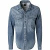 Angebote 🔥 BOSS Hemd Noaro 50463089/422 👖 Jeanshemd, Regular Fit, Baumwolle, Mittelblau 🥰