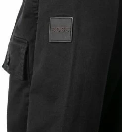 Schlussverkauf 🛒 BOSS Overshirt Leasy 50462757/001 Baumwolle, Schwarz 🤩 -Hemden Verkaufsgeschäft 381565 norm4