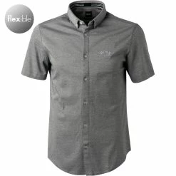 Bestes Angebot ✨ BOSS Hemd Biadia 50462003/411 Regular Fit, Jersey, Navy meliert , Navy 👏