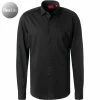 Blitzangebot 👍 HUGO Hemd Kenno 50464183/001 Slim Fit, Jersey, Schwarz ❤️