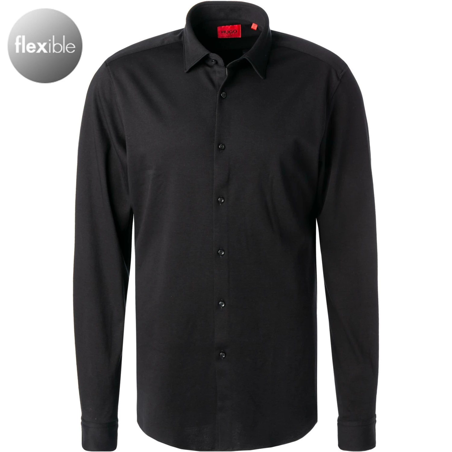 Blitzangebot 👍 HUGO Hemd Kenno 50464183/001 Slim Fit, Jersey, Schwarz ❤️ 1 Blitzangebot 👍 HUGO Hemd Kenno 50464183/001 Slim Fit, Jersey, Schwarz ❤️