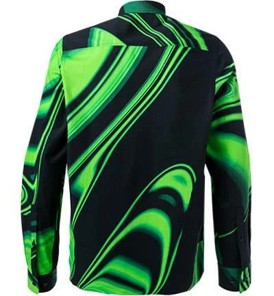 Coupon ⭐ HUGO Hemd Emero 50463139/325 Straight Fit, Baumwolle, Grün-schwarz gemustert, Grün-schwarz 🥰 3 Coupon ⭐ HUGO Hemd Emero 50463139/325 Straight Fit, Baumwolle, Grün-schwarz gemustert, Grün-schwarz 🥰 – Bild 3