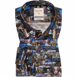 Top 10 🌟 Haupt Hemd 715201059257/40109 Regular Fit, Baumwolle, Multicolour gemustert, Multicolor ⌛
