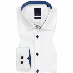 Bester Verkauf ✔️ Daniel Hechter Hemd 60420/55982/01 Regular Fit, Baumwolle, Weiß 👍