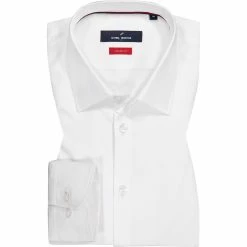 Großhandel 👍 Daniel Hechter Hemd 60141/100590/10 Shape Fit, Baumwolle, Weiß 👏