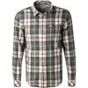 Am billigsten ⭐ Pepe 👖 Jeans Hemd Maxi PM307114/736 Regular Fit, Flanell, Grün-weiß kariert, Weiß-grün 💯