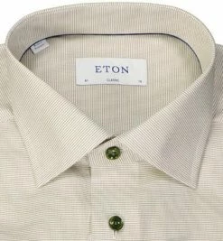 Bestes Angebot ⭐ ETON Hemd 1000/01770/65 Classic Fit, Baumwolle, Ecru meliert, Ecru-olive ⌛ -Hemden Verkaufsgeschäft 381819 norm2