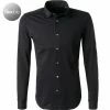 Großhandel ✔️ BOGGI MILANO Hemd BO21A0495/03 Piqué schnelltrocknend, Schwarz ✨